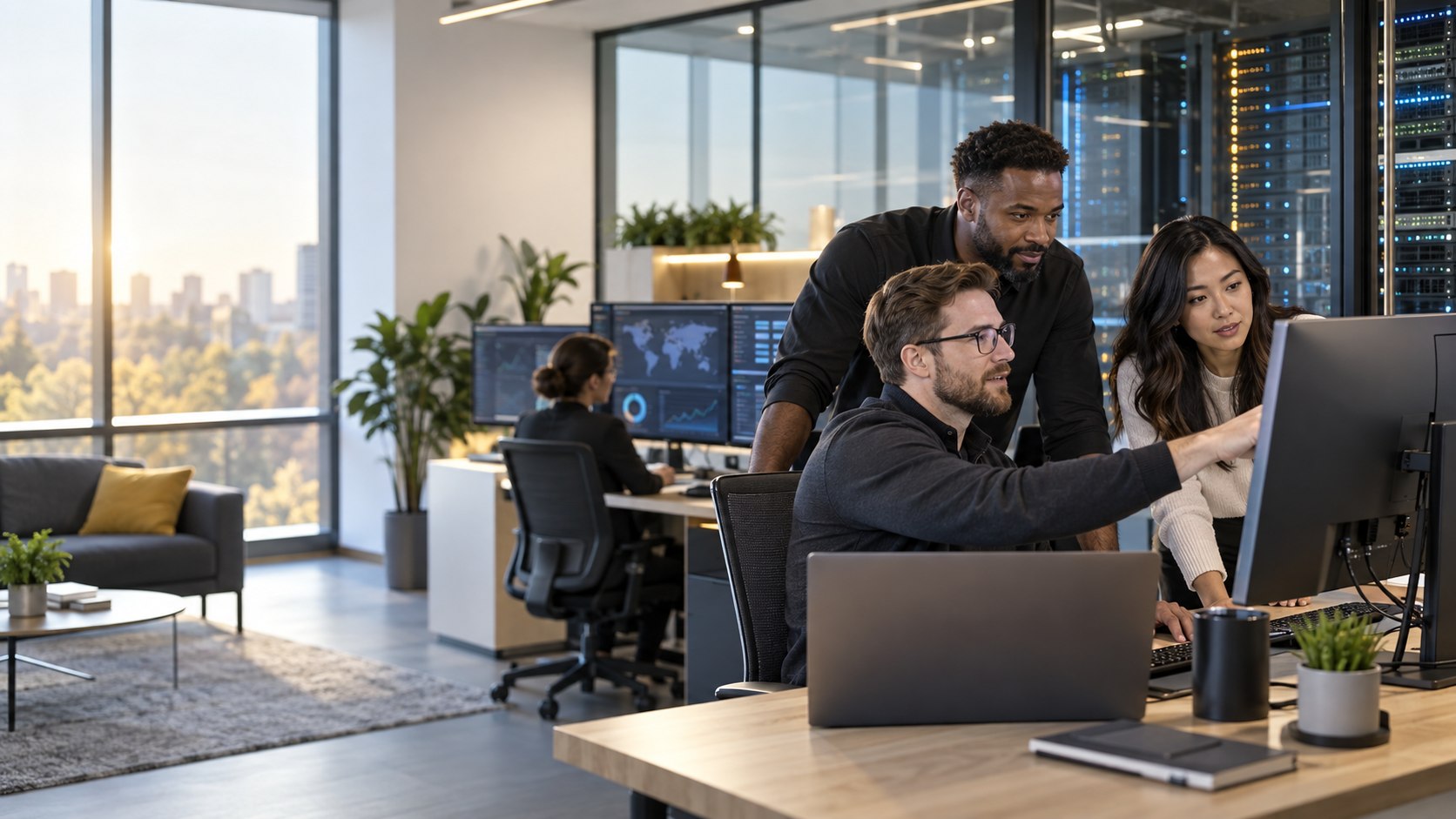 Modern technology operations team supporting business systems